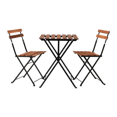 Комплект 2 стула+стол акация+металл (фото)