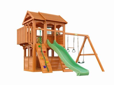 Деревянная детская площадка для дачи Club house 3 (фото)